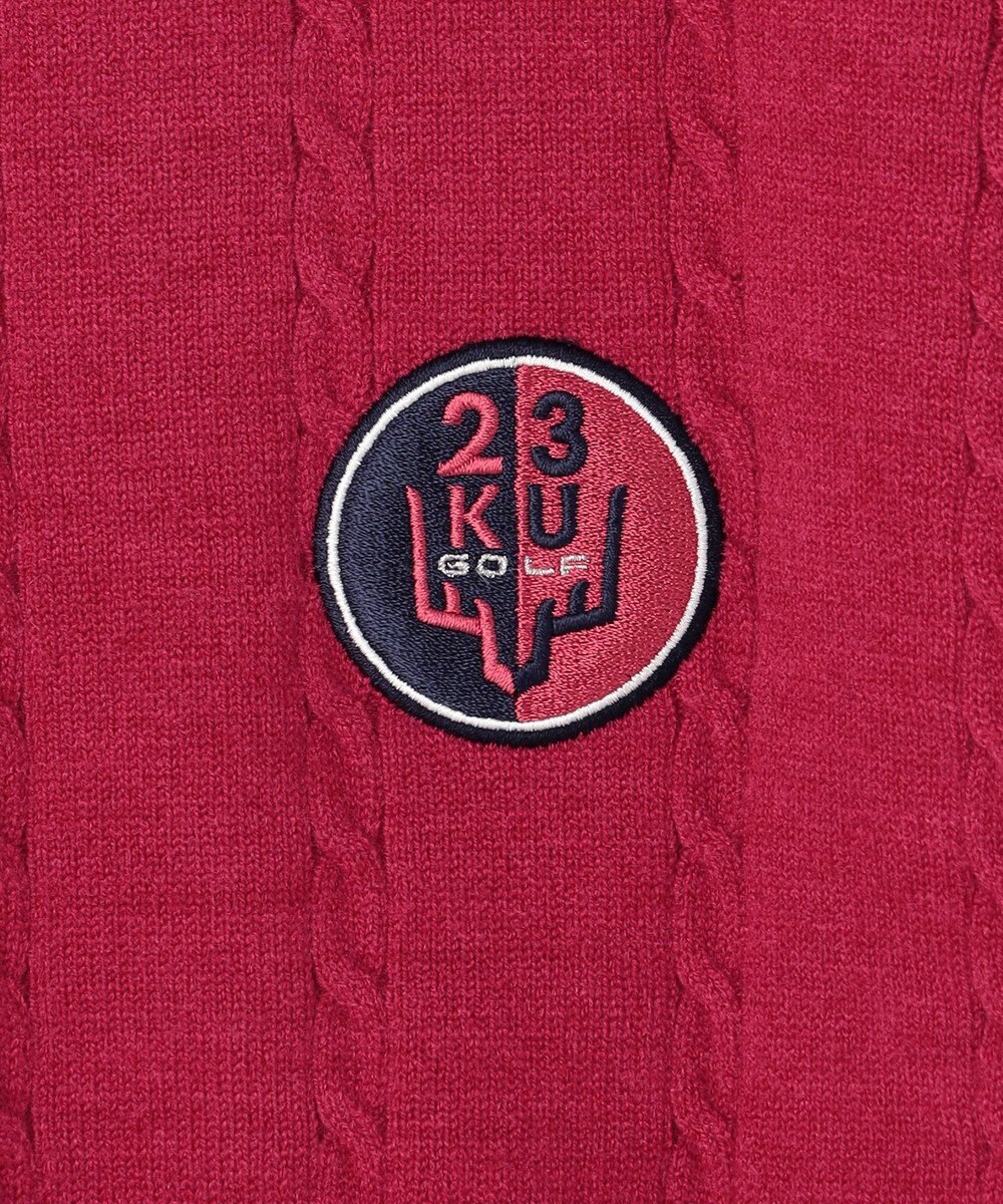 23区GOLF 【WOMEN】【洗える】ストレッチカラー ニット 