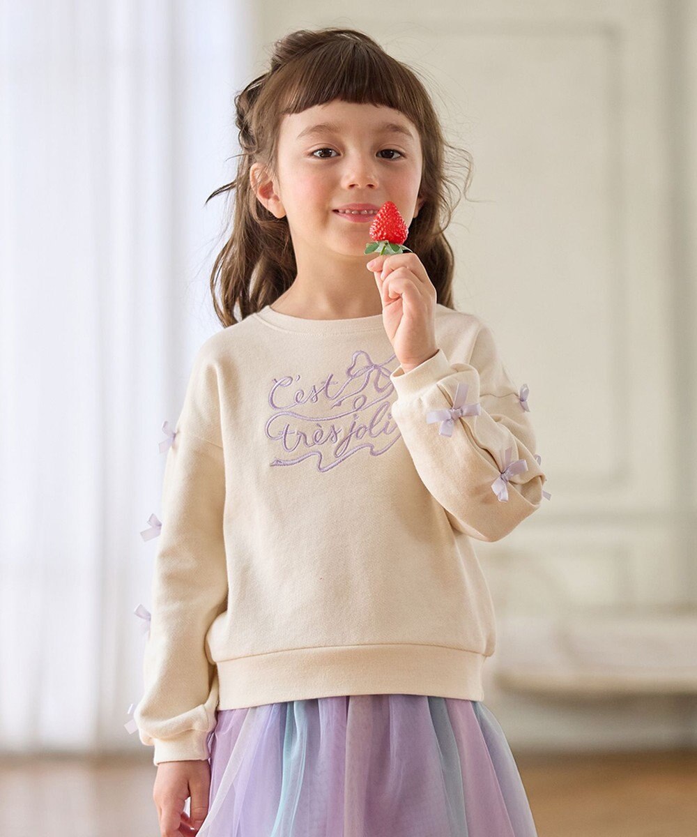 ANY KIDS 袖リボン トレーナー 