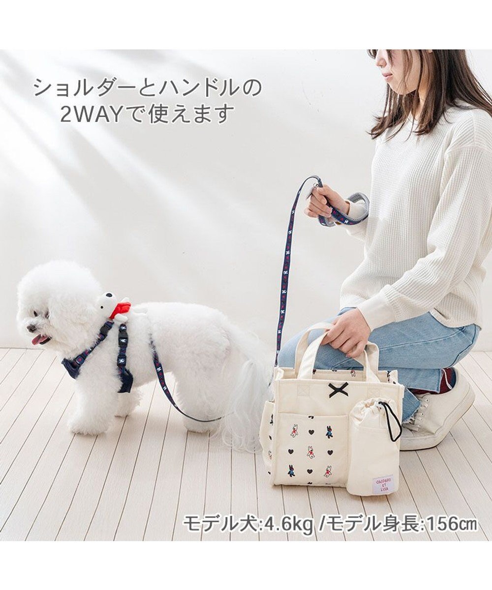 PET PARADISE リサとガスパール お散歩バッグ 《ハート柄》 