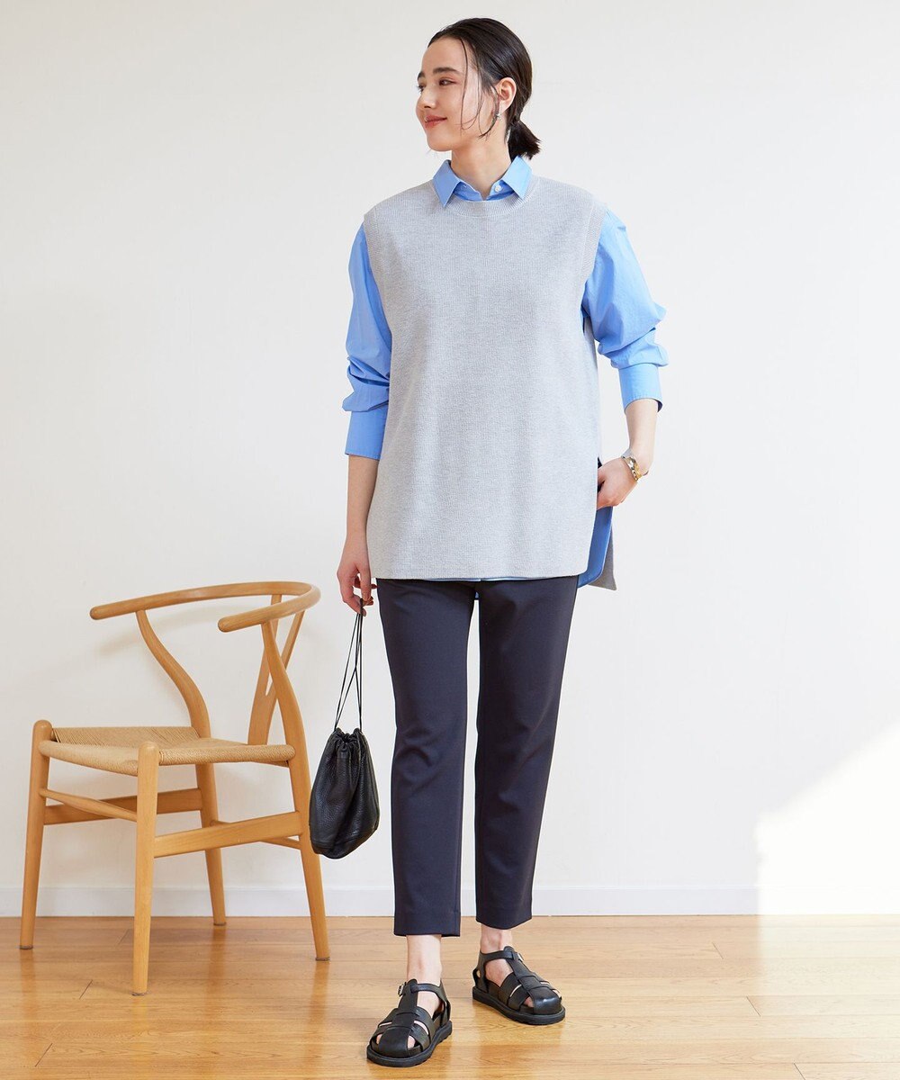 UNFILO 【抗菌防臭】片畔ニットベスト 