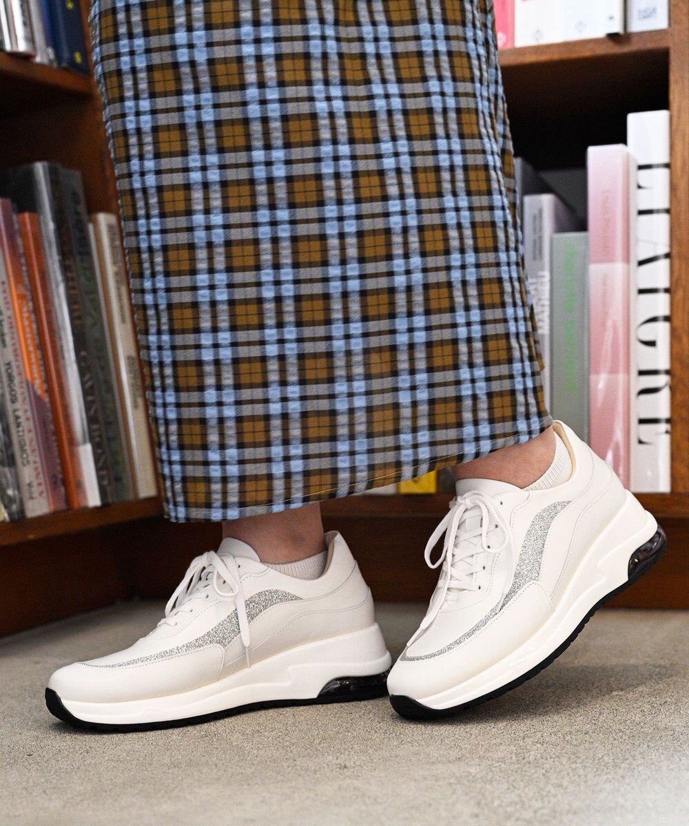 Pointer 日本製 本革厚底スニーカー 