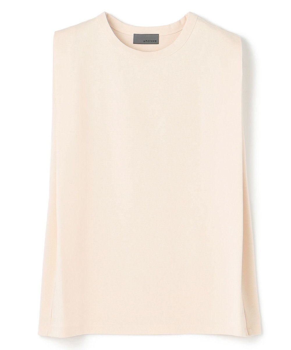 uncrave ダブルフェイスジャージー ノースリーブカットソー 