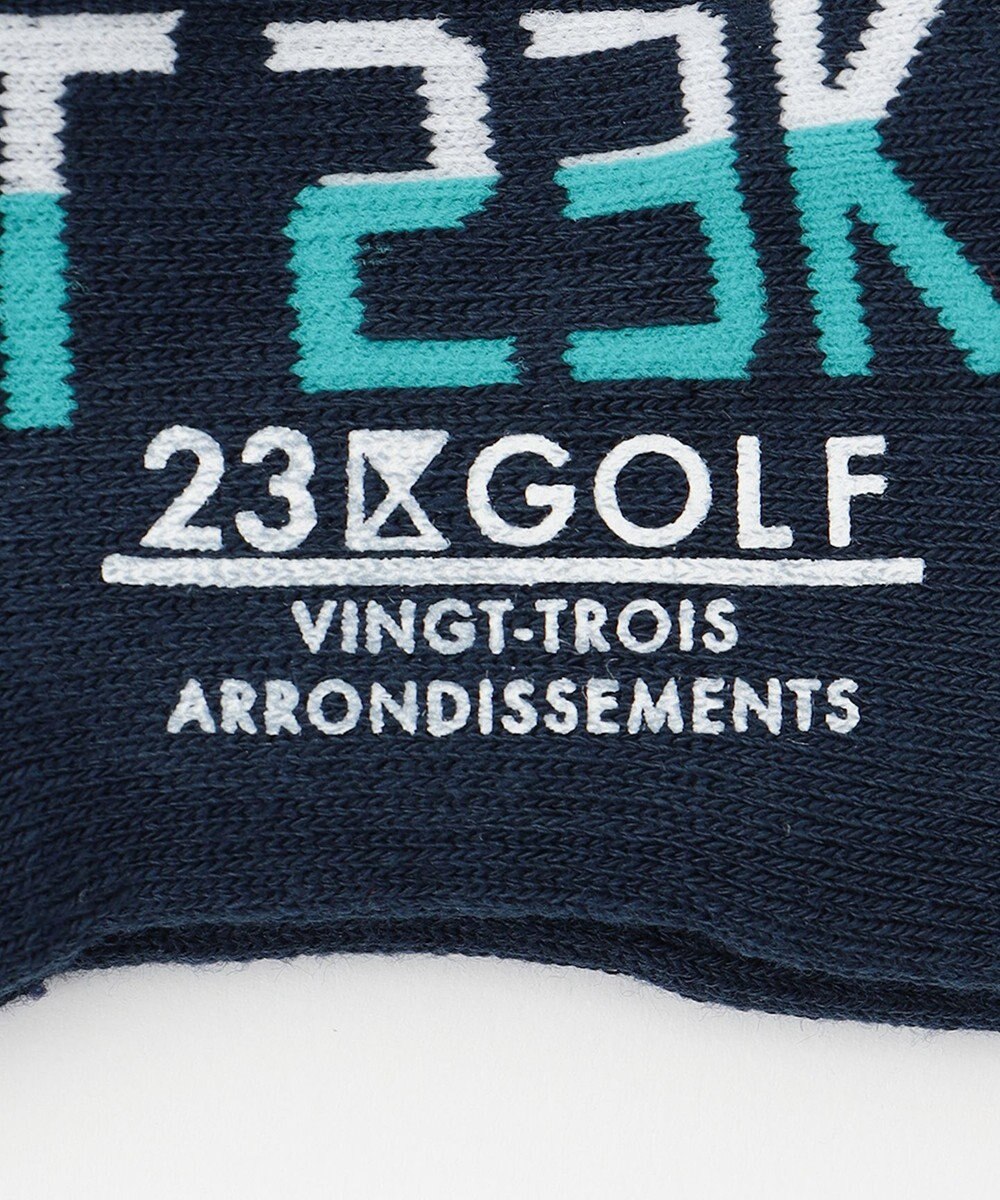 23区GOLF 【MEN】ロゴ アンクルソックス 