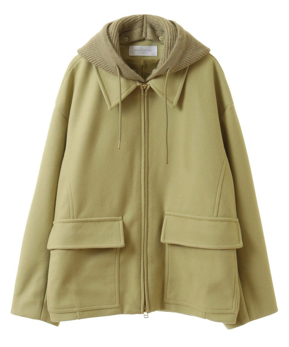 Green Parks ２ＷＡＹニットフードウールライクジャケット 