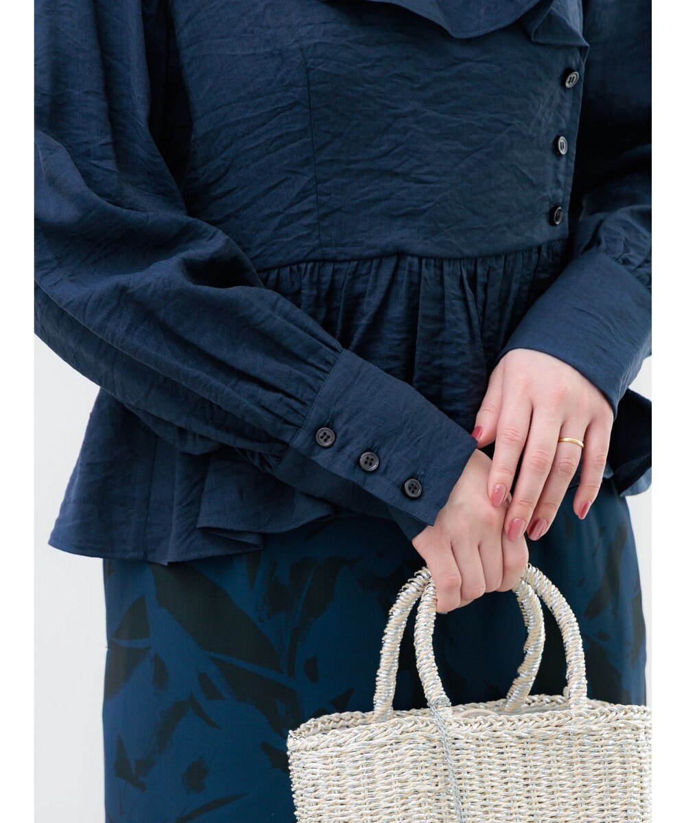 Te chichi ラッフルフリルペプラムブラウス 