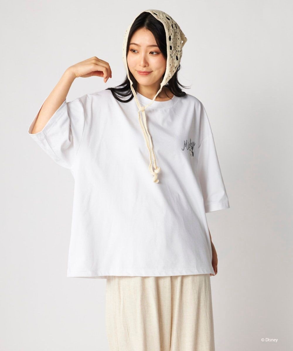 OP／FILA 【Ocean Pacific】ミッキー/水陸両用ビッグTシャツ/ユニセックス 