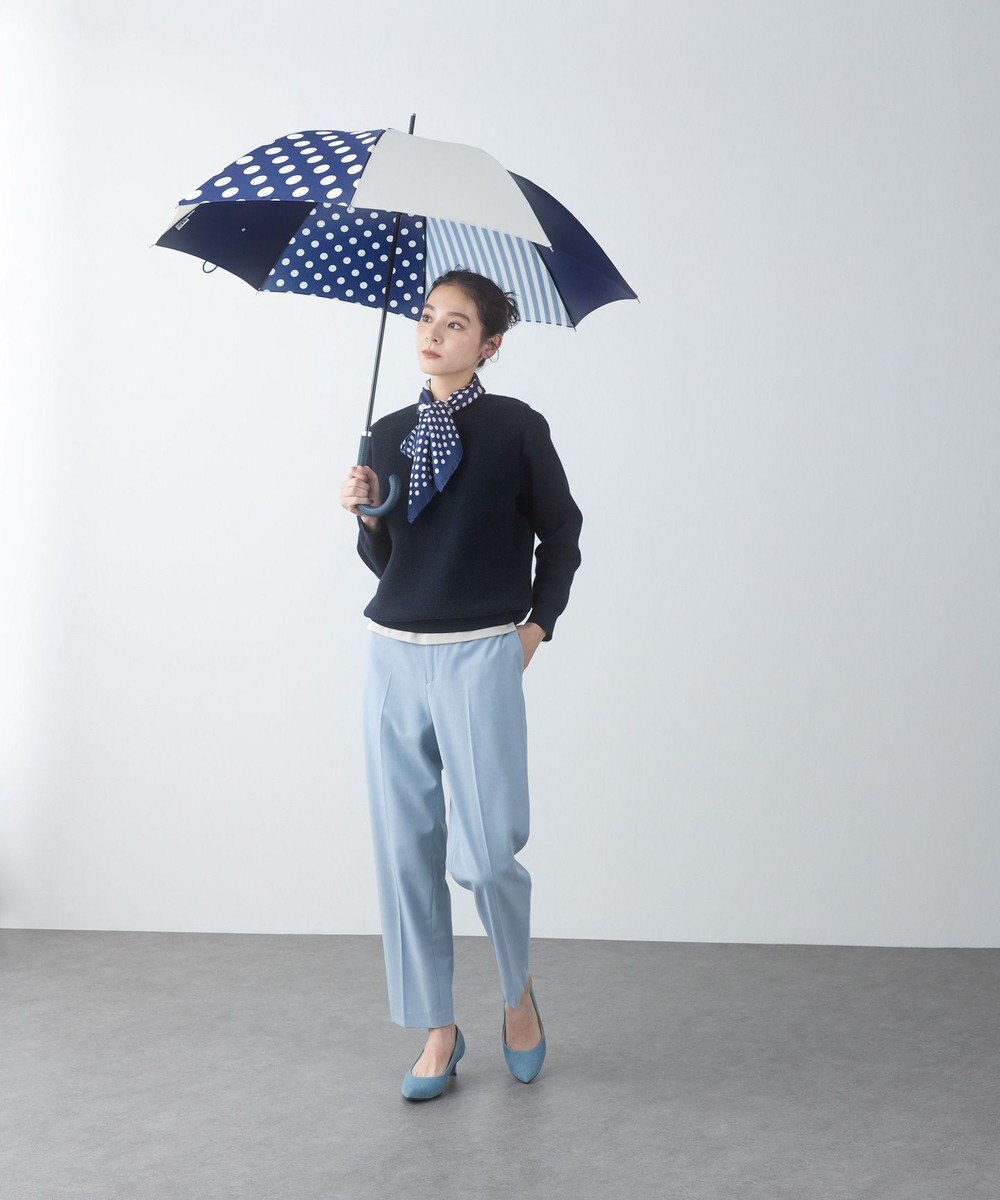 +RING 【UVカット95%以上】【UPF50＋】プラスリング 長傘60cm NVY/WHTT1269 