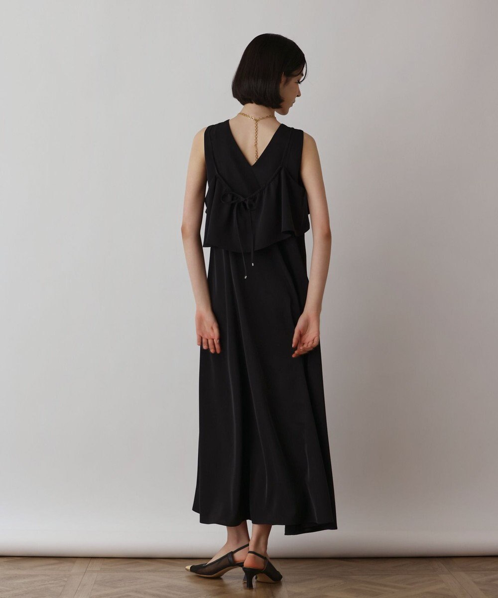 GRACE CONTINENTAL サテンレイヤードワンピース 