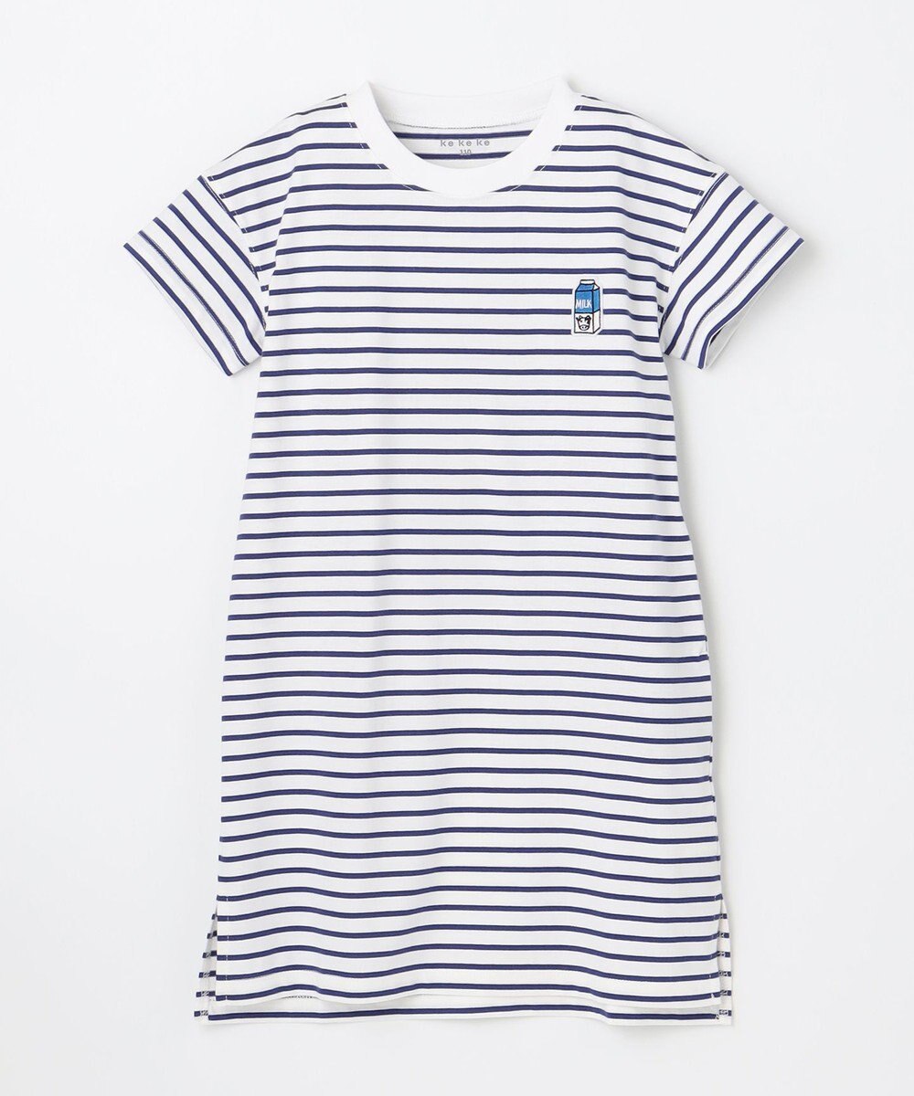 ANY KIDS 【ke ke ke】GOOD MORNING ボーダーチュニック ワンピース 