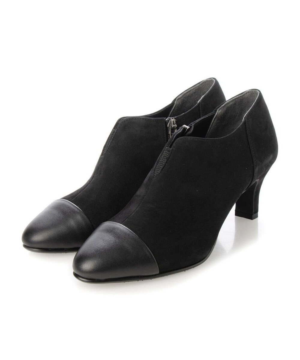 Riz raffinee <Riz raffinee>【全天候対応】ポインテッドトゥブーティーパンプス 