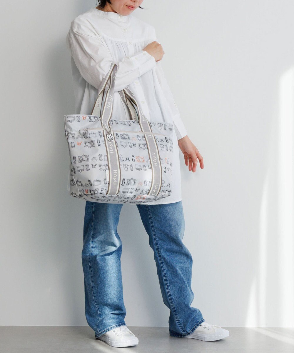 ACE BAGS & LUGGAGE 【雑誌掲載】 HAyU × ace.  フォールディング 折り畳みトートバッグ 猫柄 22L 17861 