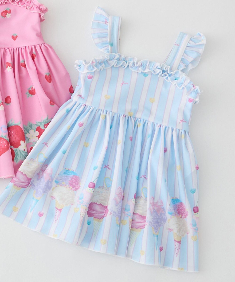 ANY KIDS 【UVカット】フリルワンピース水着 