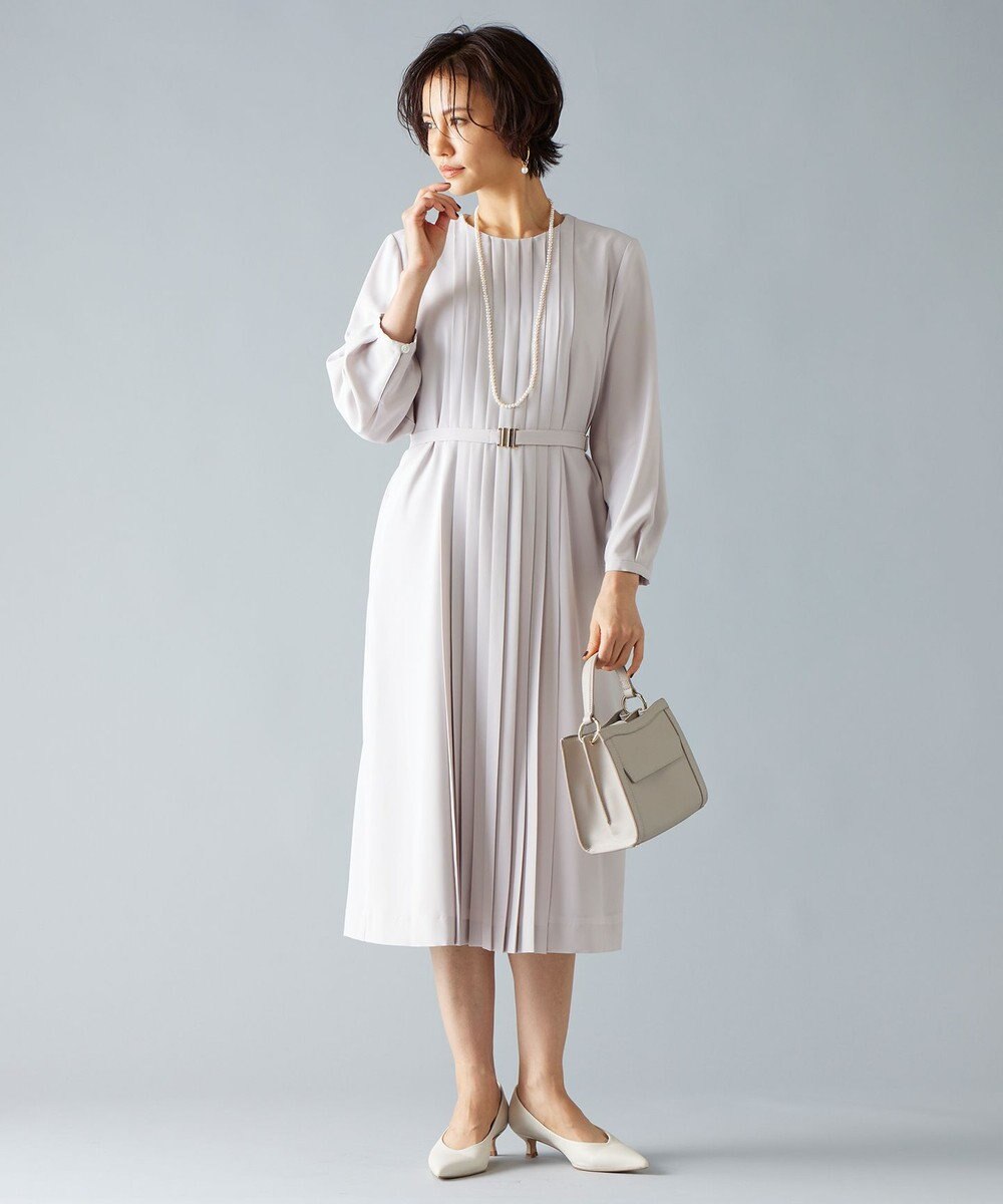 自由区 【ご好評につき追加生産・洗える】ライトサテン ワンピース 