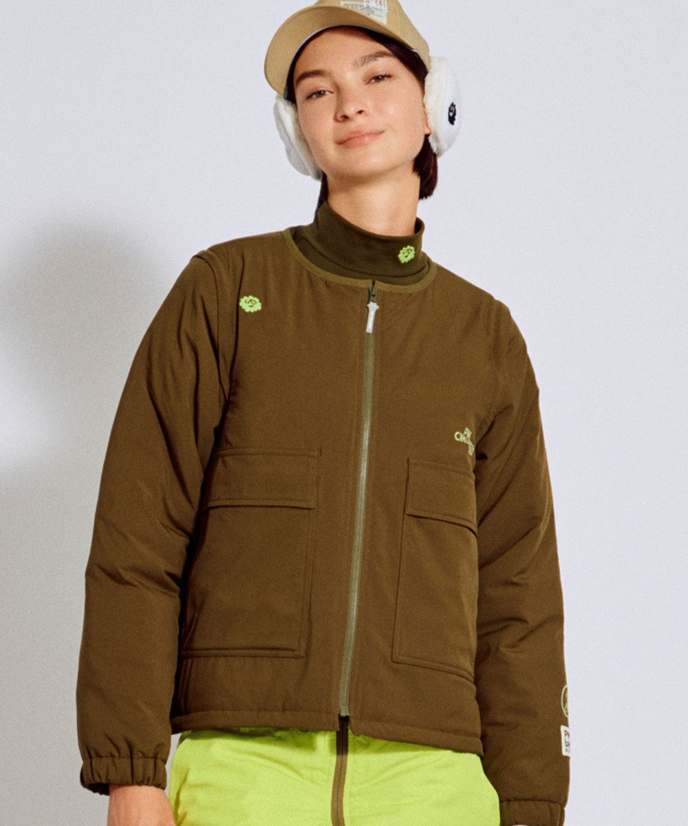 PW CIRCULUS 【撥水加工 / ストレッチ】【WOMEN】デタッチャブルキルティング中綿ブルゾン ゴルフウェア レディース 