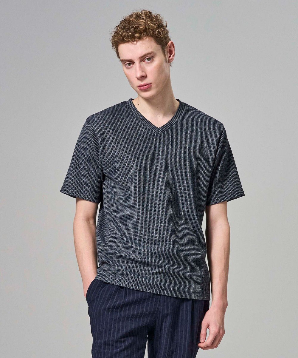 JOSEPH HOMME 【新色追加】メランジクロスジャージー　Vネックカットソー 