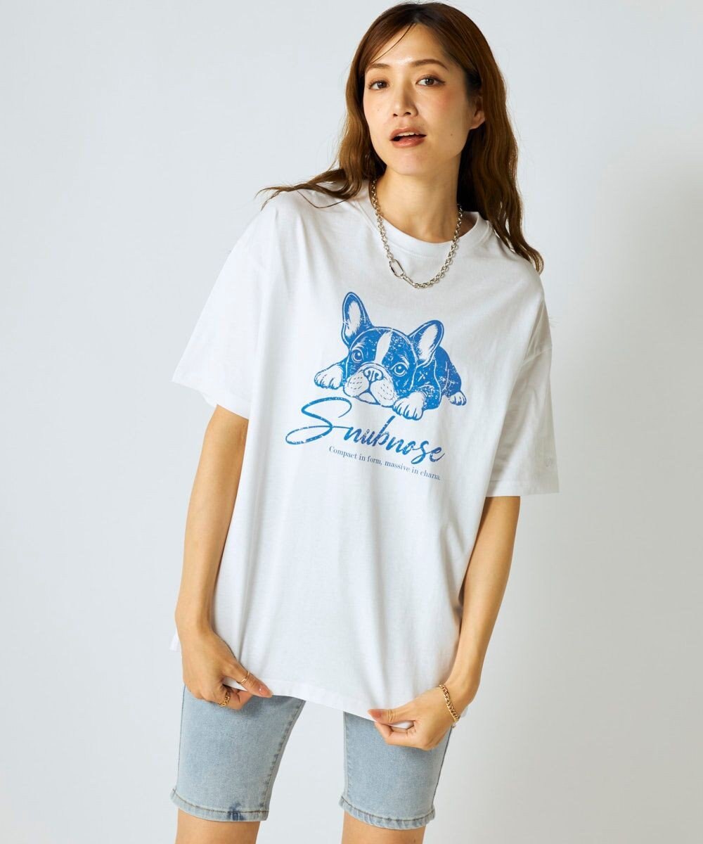 OP／FILA 【Ocean Pacific】かすれプリントTシャツ 