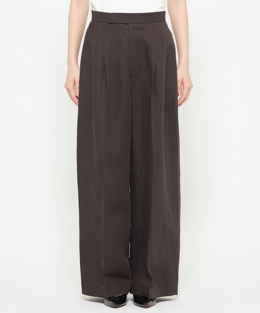 uncrave テンセルライトリネン ワイドパンツ 