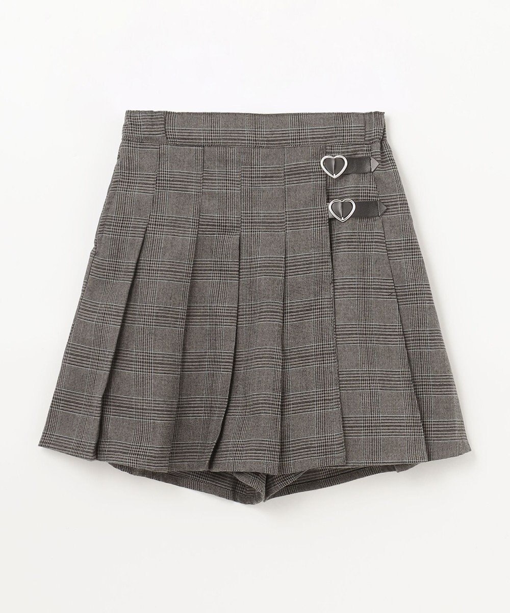 ANY KIDS チェック柄 プリーツ キュロット 