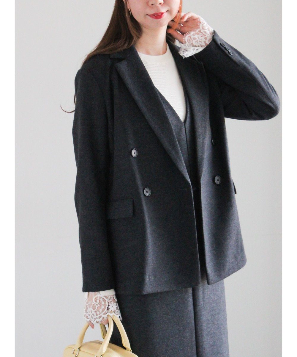 Te chichi ウール混ジャージーテーラードジャケット 