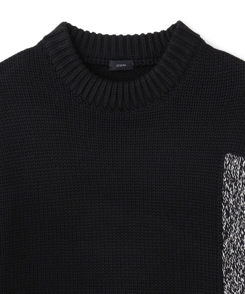 JOSEPH HOMME メリノコントラスト　ローゲージニット　 