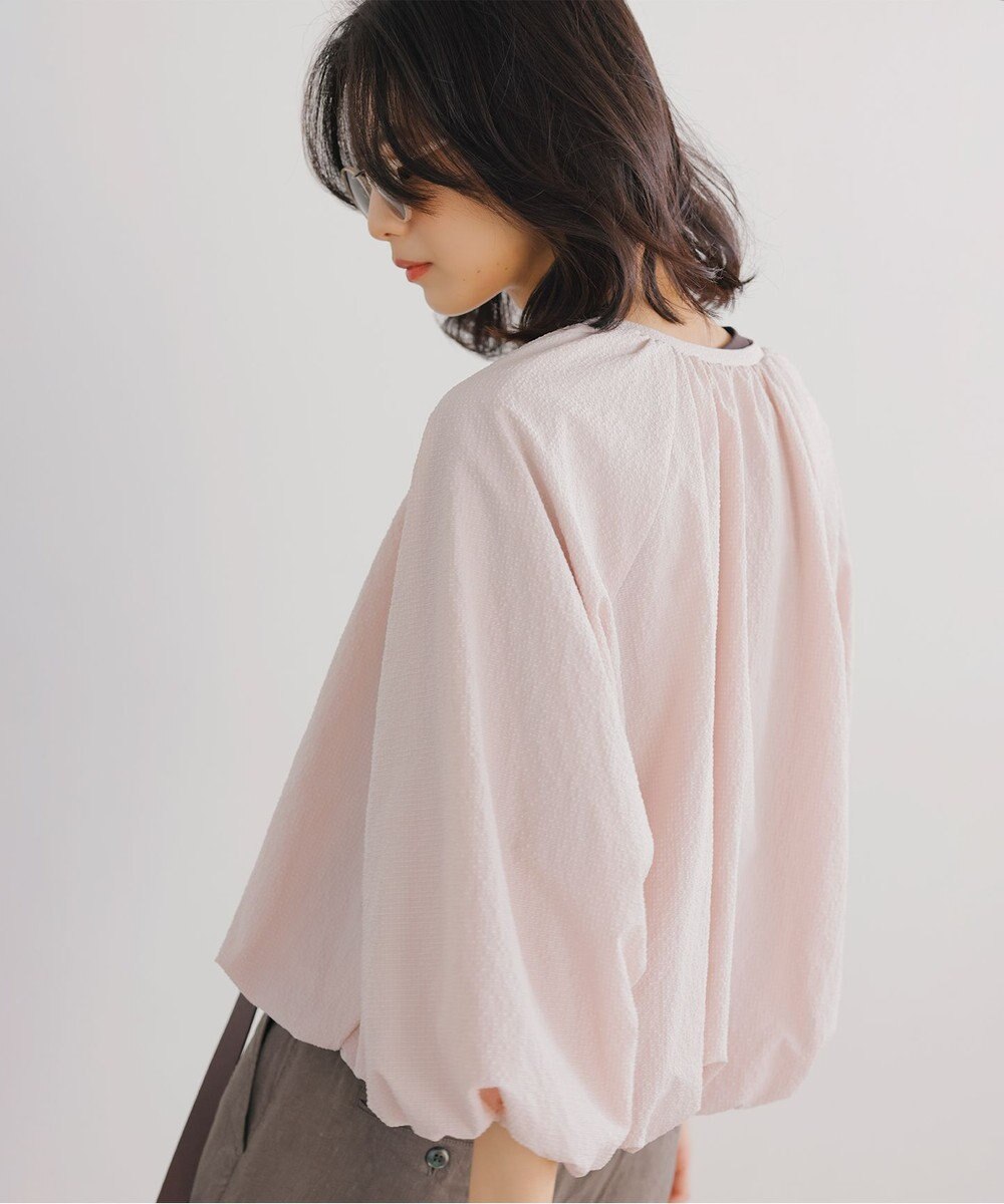 組曲 【洗える】サッカーストレッチ ブルゾン 