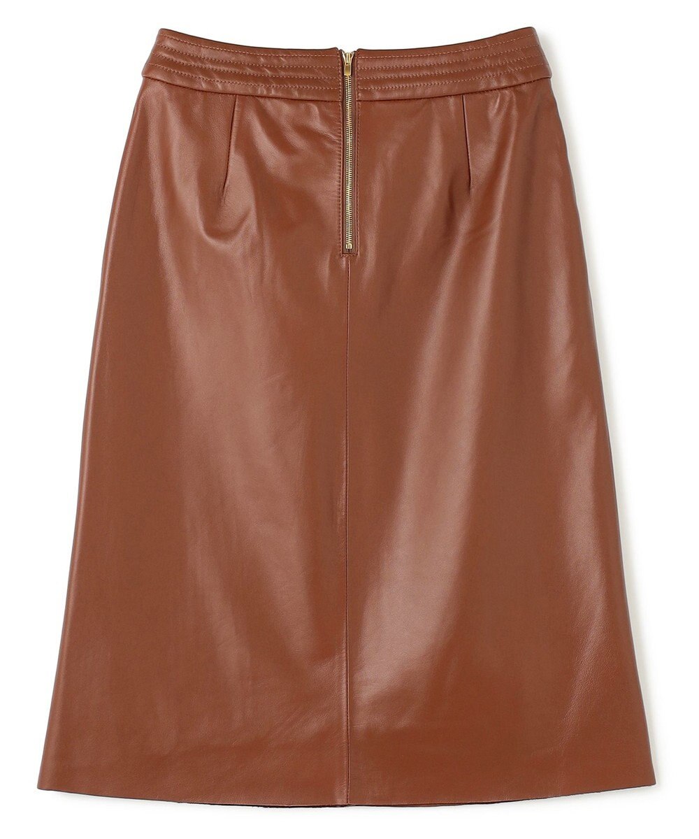 BEIGE， 【Precious 9月号掲載】CLYDE / ステッチベルトラムレザースカート 