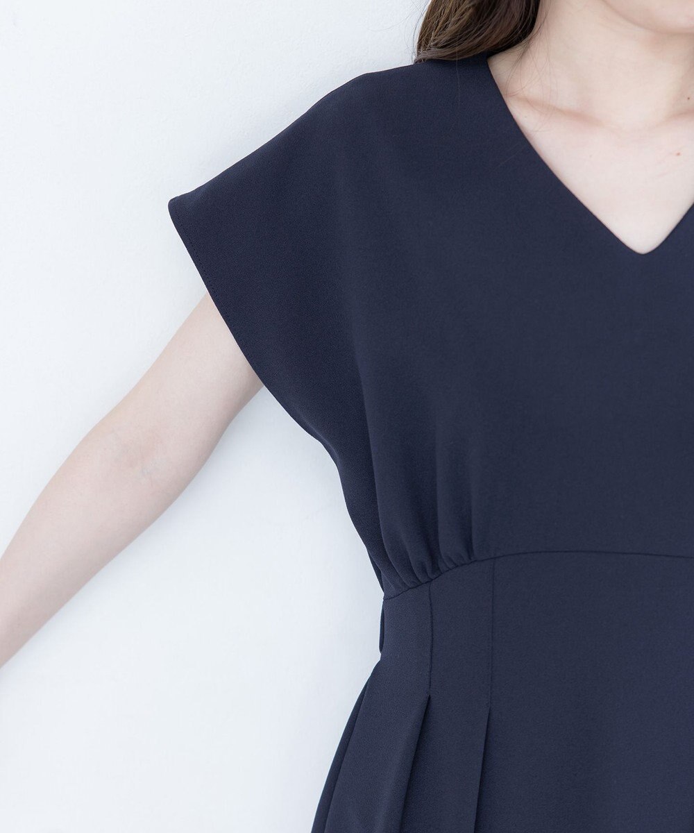 Tiaclasse 【洗える】ハイストレッチジョーゼットワンピース 