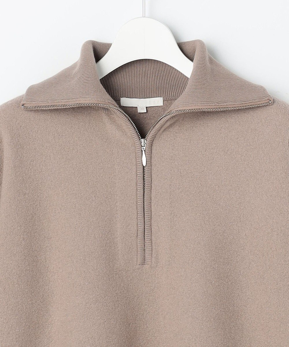 自由区 L 【SHIHOさん着用】ボイルドウールハーフジップ ニット 