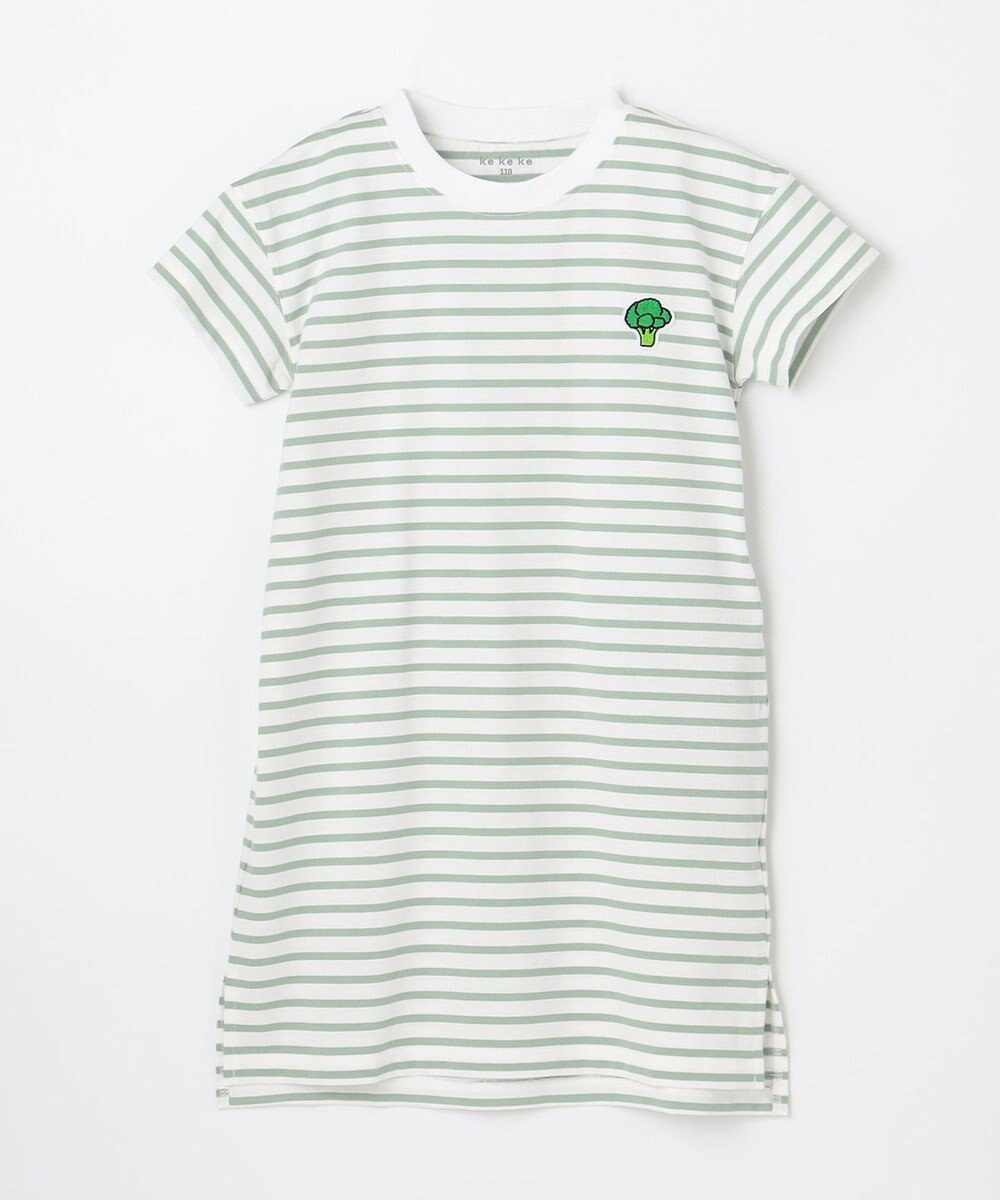 ANY KIDS 【ke ke ke】GOOD MORNING ボーダーチュニック ワンピース 