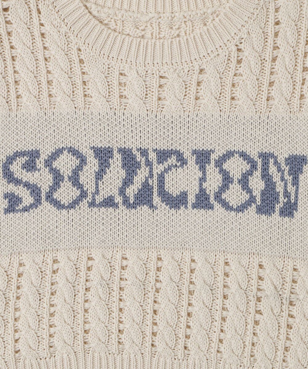 WEGO ロゴケーブルメッシュベスト 