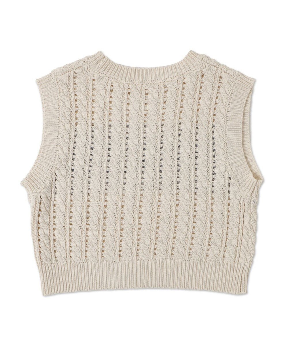 WEGO ロゴケーブルメッシュベスト 