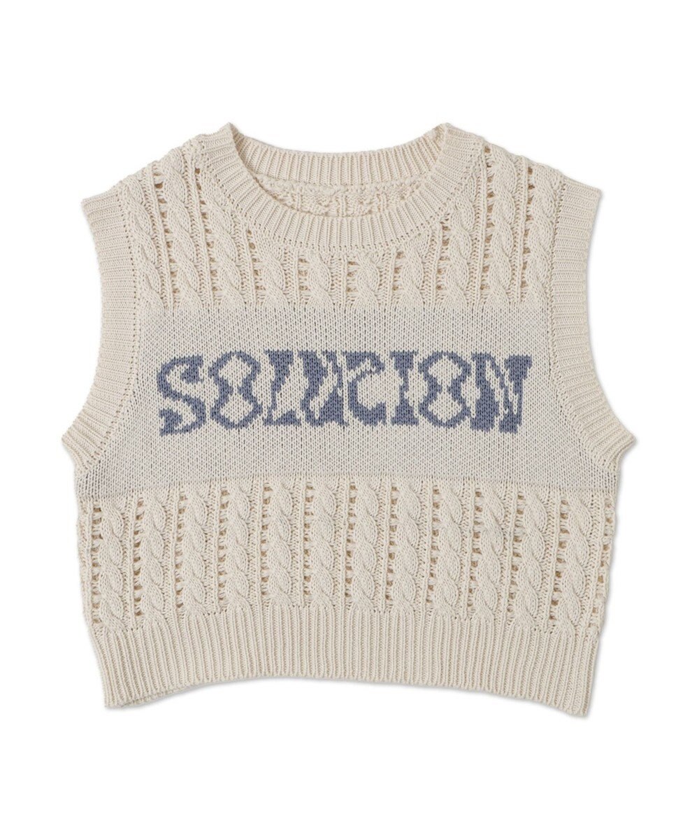 WEGO ロゴケーブルメッシュベスト 