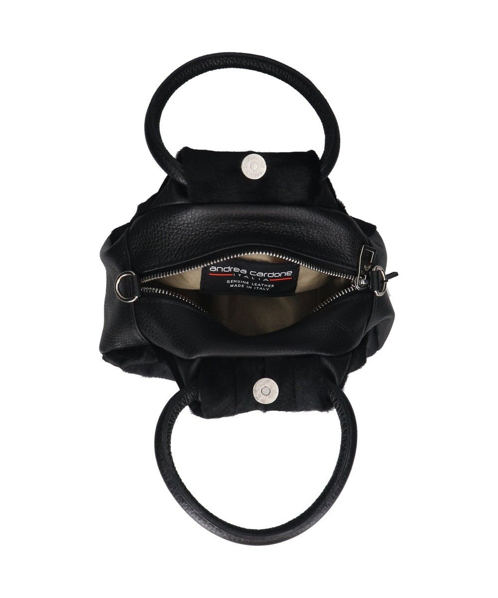 INTER-CHAUSSURES 【ANDREA CARDONE】異素材コンビハンドバッグ 