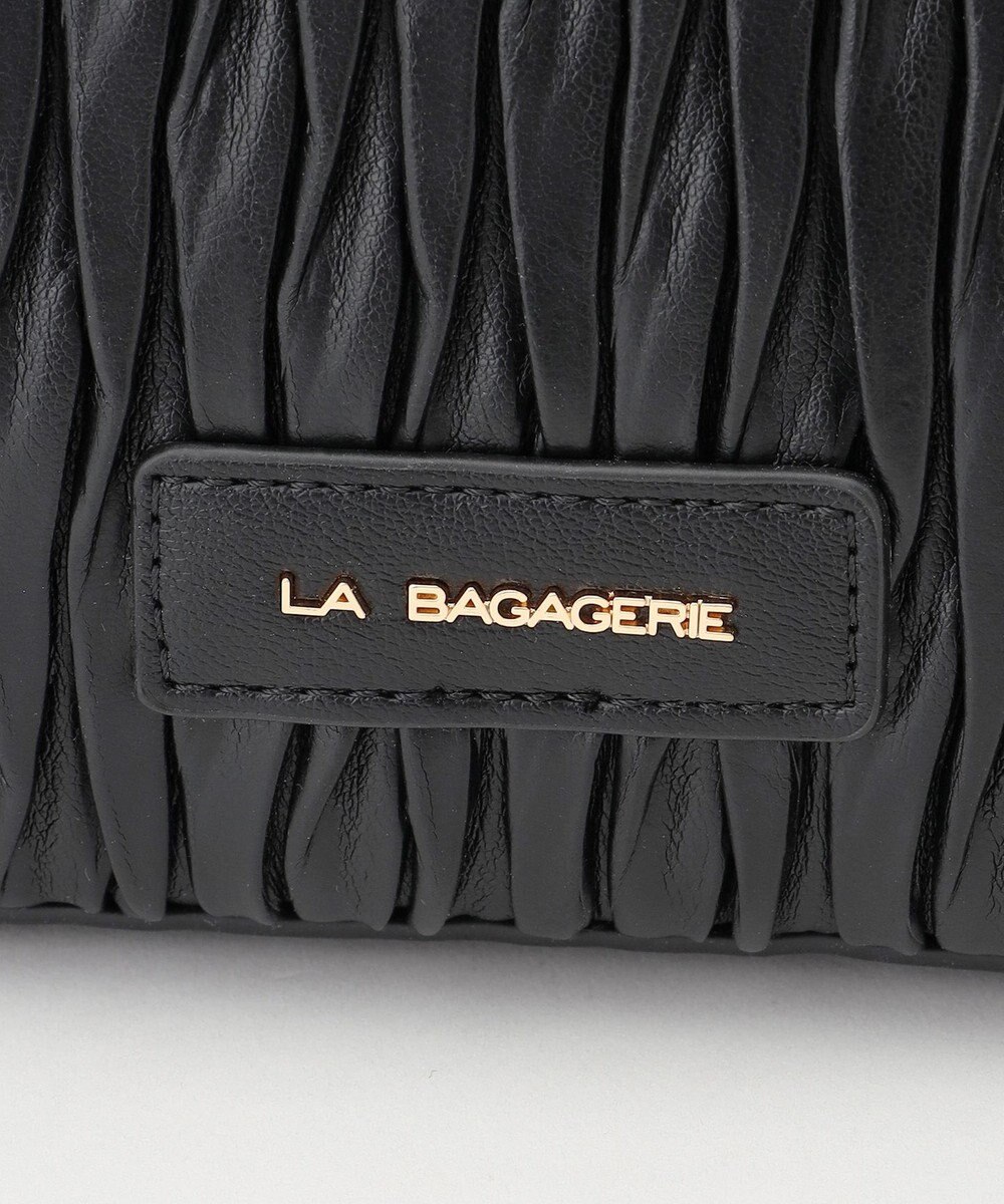 LA BAGAGERIE ランダムプリーツ2WAYハンドバッグ 