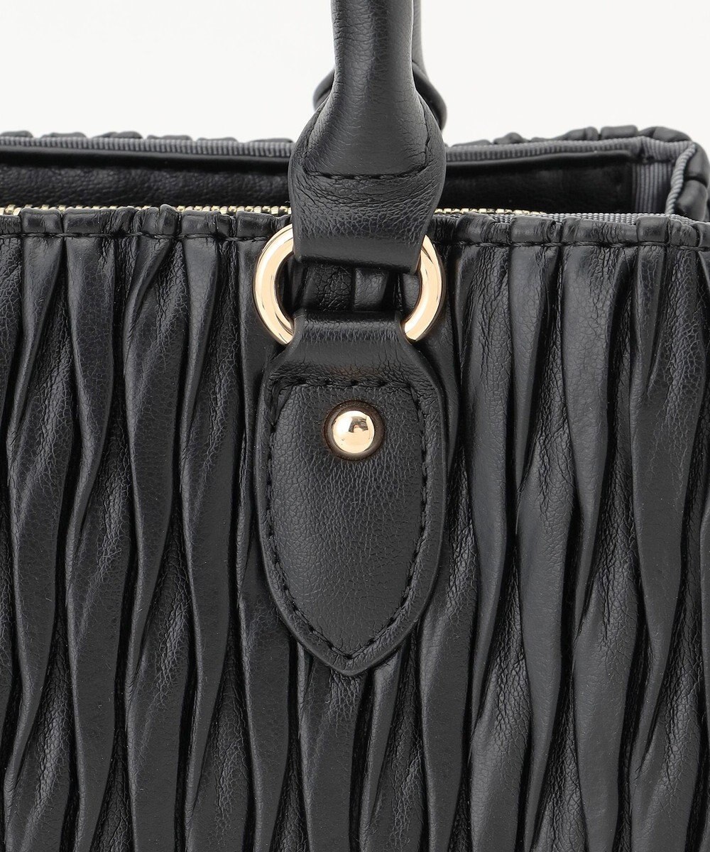 LA BAGAGERIE ランダムプリーツ2WAYハンドバッグ 