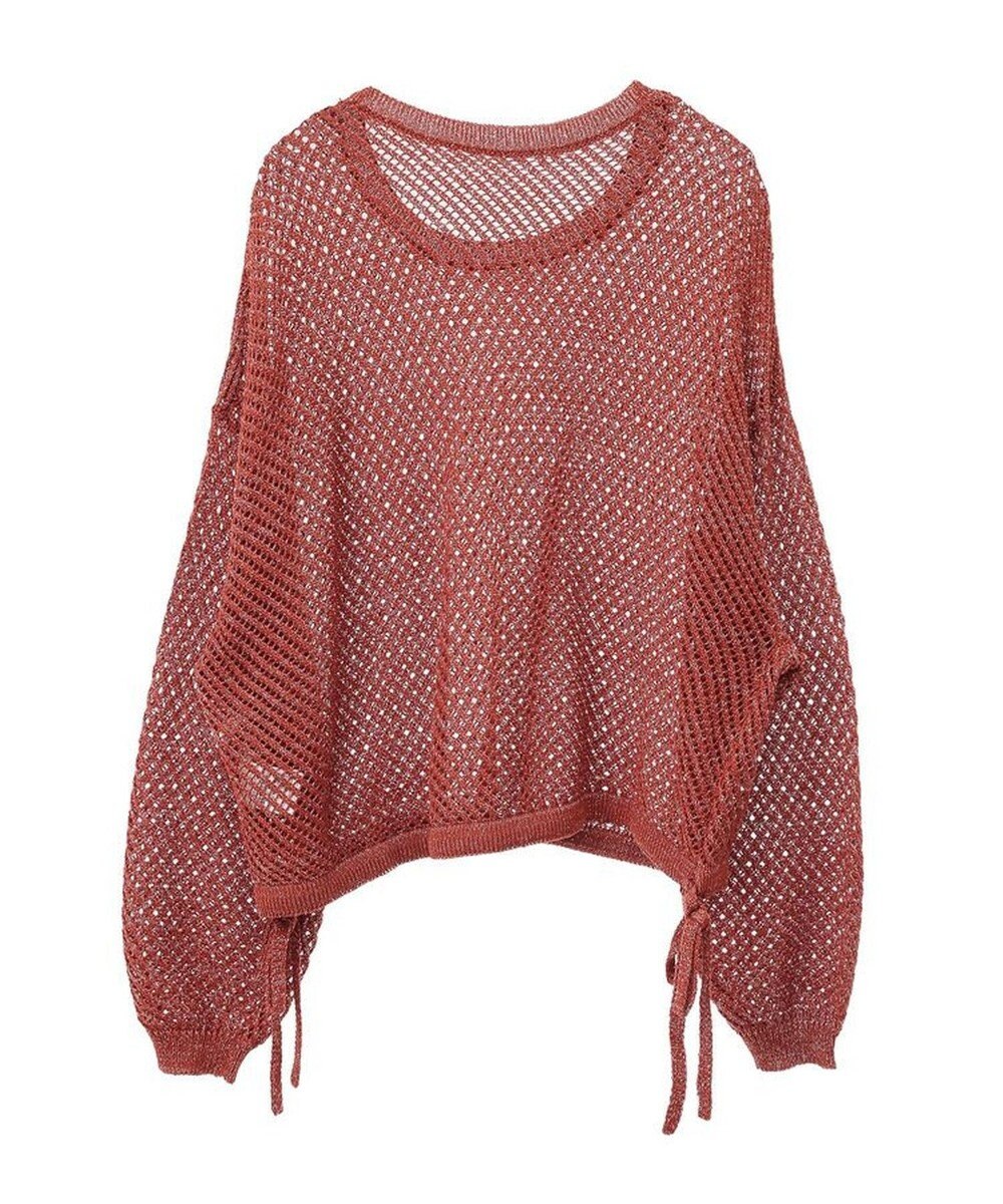 Green Parks ラメメッシュニットプルオーバー 