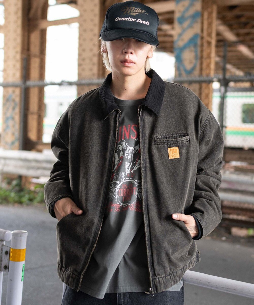 WEGO 【ユニセックス着用ITEM/MLサイズ展開】ワーカーズキルティングZIPジャケット 