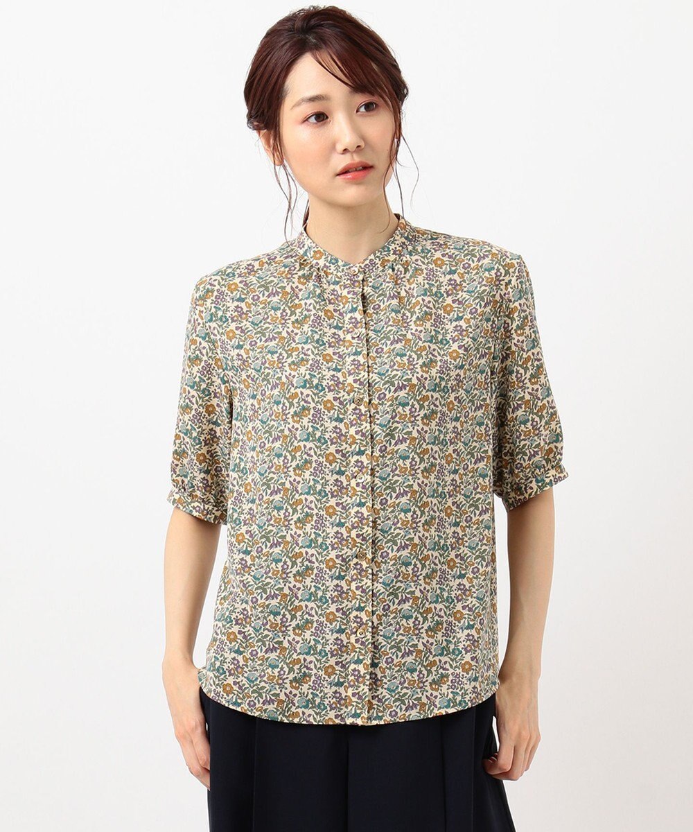 洗える Wild Blossoms Mamie バンドカラー ブラウス J Press Ladies ファッション通販 公式通販 オンワード クローゼット