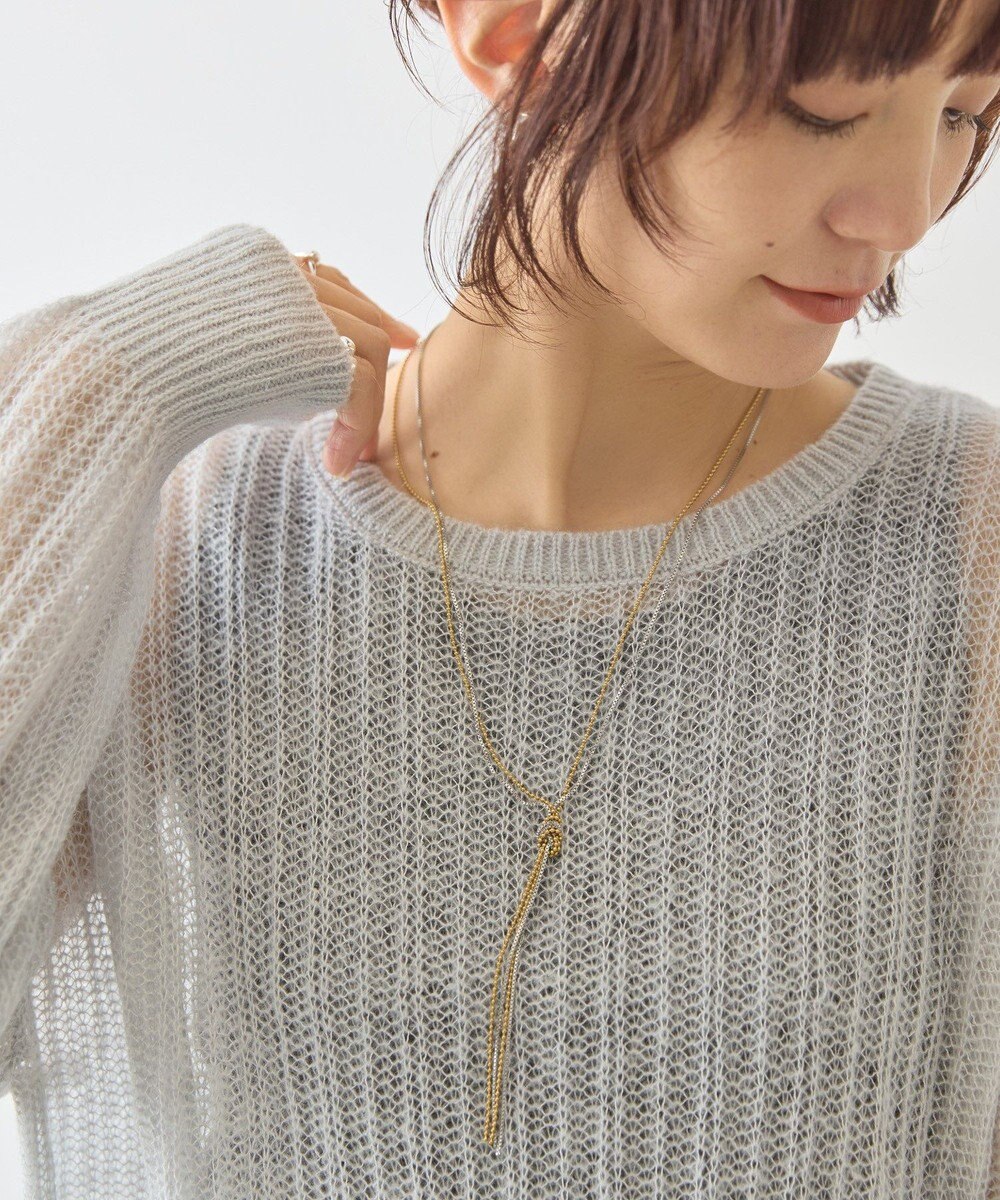 AMERICAN HOLIC モヘアタッチルーズ編みプルオーバー 