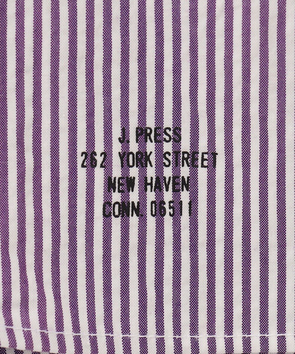 J.PRESS MEN 【クールマックス】サッカーストライプ／マイクロギンガムチェック シャツ/B.D 