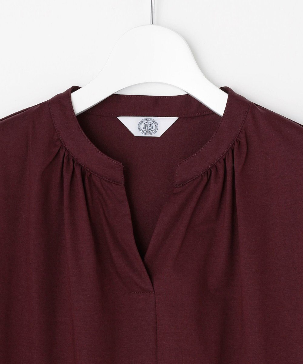 J.PRESS LADIES 【接触冷感】プレーティングジャージー ペプラム カットソー 