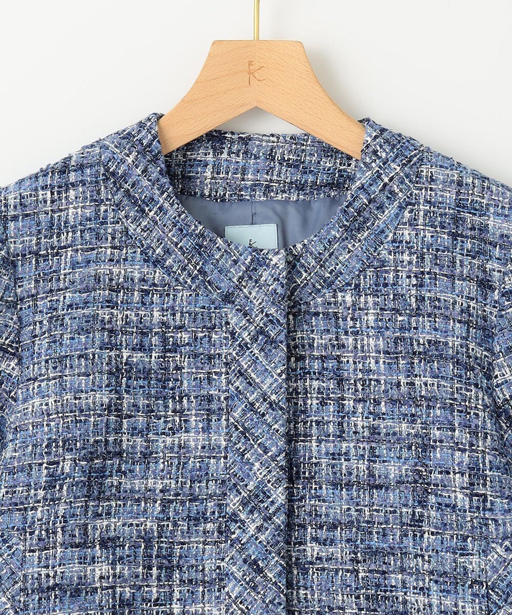 組曲 【KUMIKYOKU NAVY】マカロンツイード ジャケット 