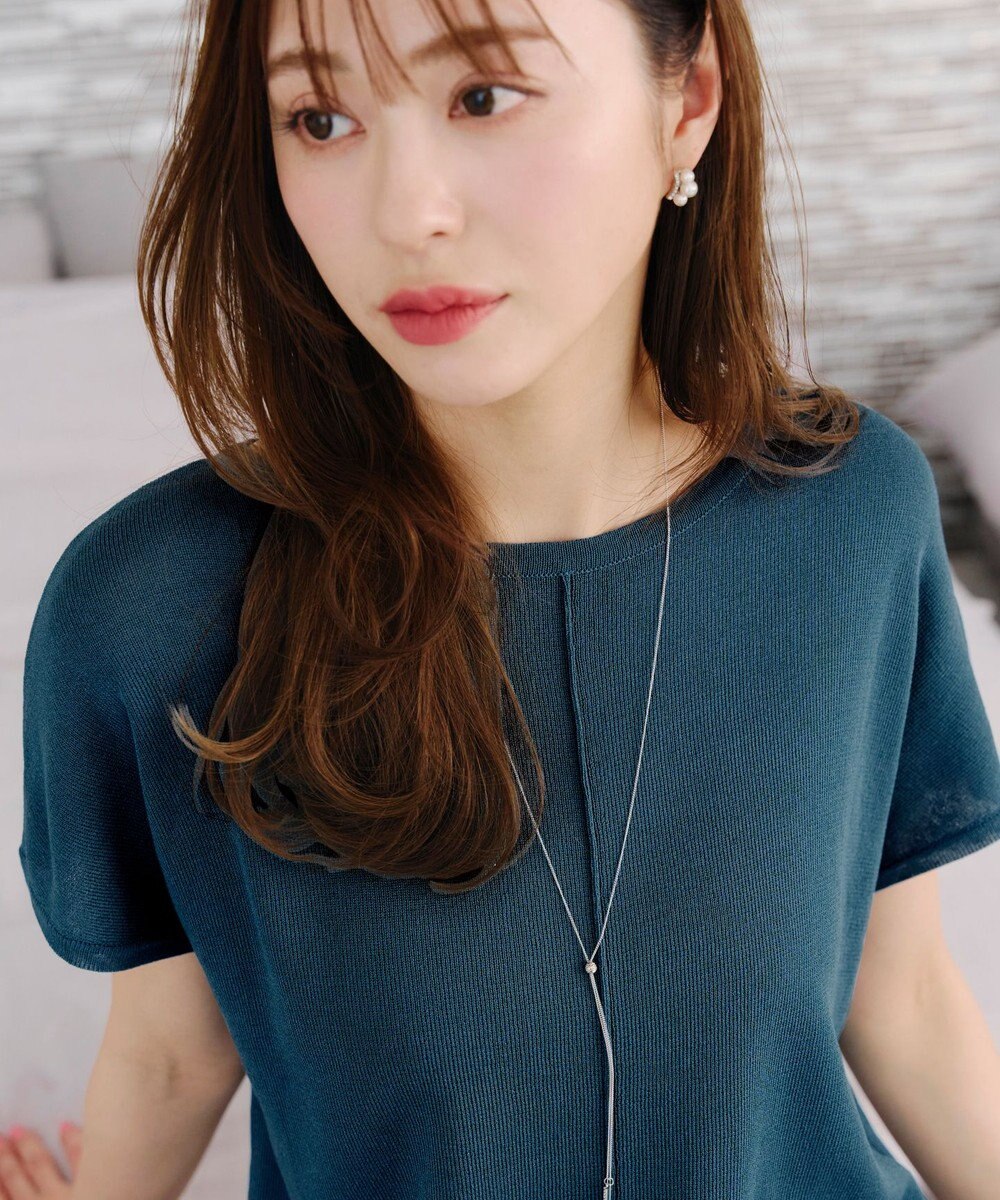 Tiaclasse 【洗える】フレンチスリーブニットチュニック 