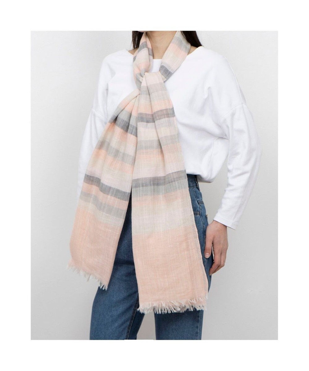 UNBILLION カシュネ cache nez / 綿混ボーダーストール 