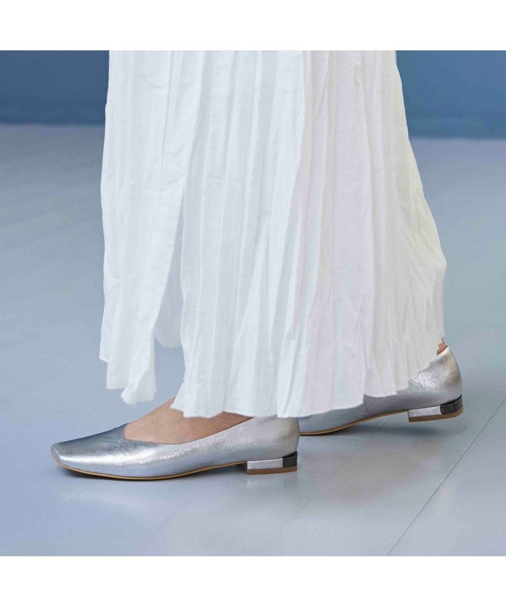 MODE ET JACOMO <MODE ET JACOMO>ローヒールスクエアトゥパンプス 