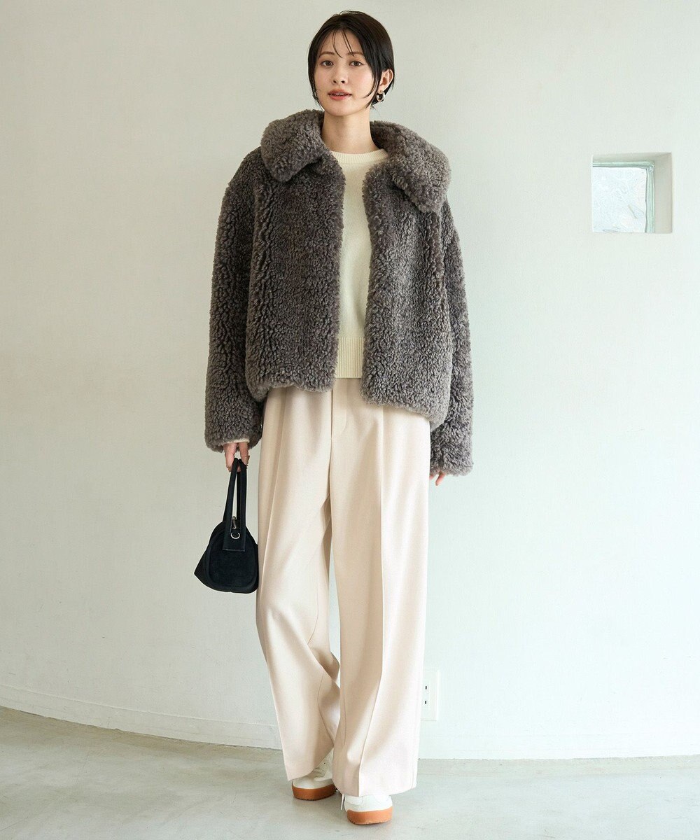 UNFILO カシミヤブレンド クルーネックニット 