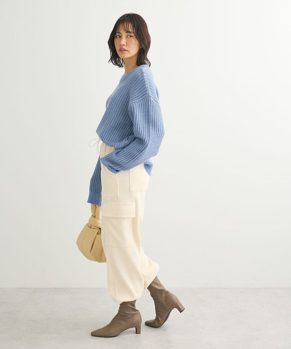 Green Parks ・ＥＬＥＮＣＡＲＥ　ＤＵＥ　タック編バイカラーニット 