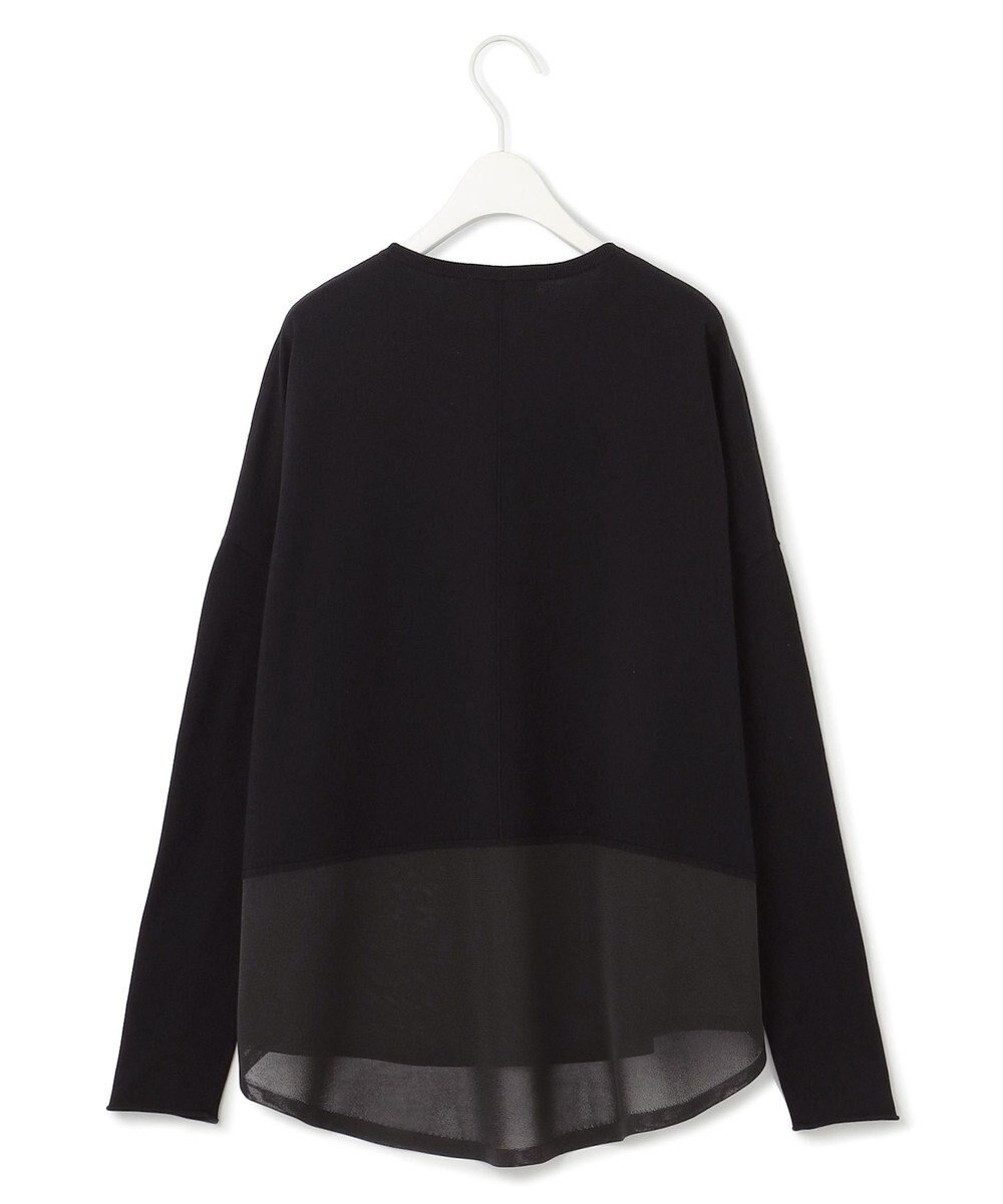 ICB L 【洗える】 ヴィスコースワイド シアーコンビプルオーバー 