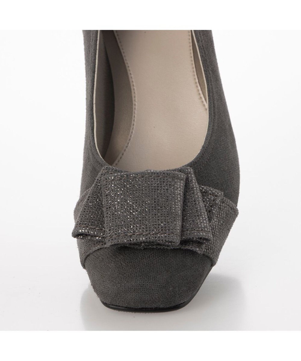 Riz raffinee <Riz raffinee>ドレープデザインモチーフパンプス 