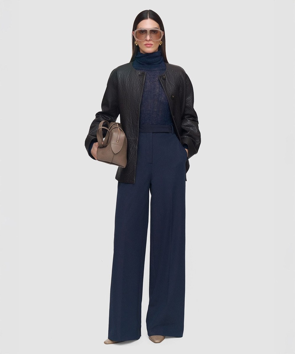 JOSEPH ギャバジンストレッチ ワイドレッグトラウザーズ YUKIO 